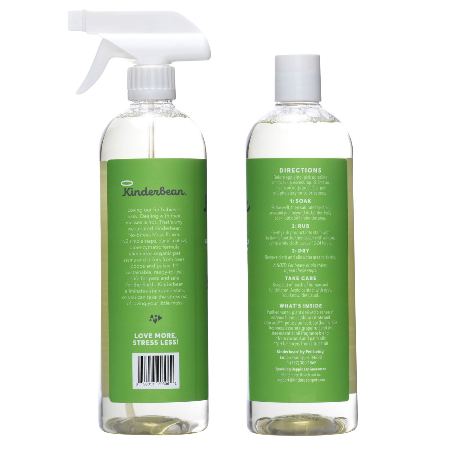 24 oz, 2 Pack Kinderbean Dog & Cat Urine Stain & Odor Eliminator
